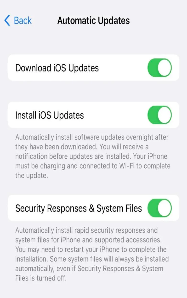 ios security response