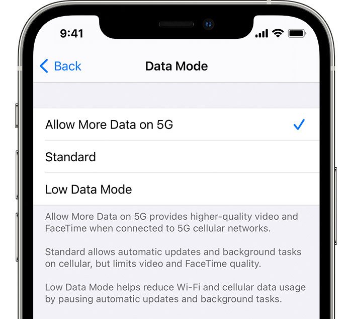 allow more 5g to fix ios 17 stuck