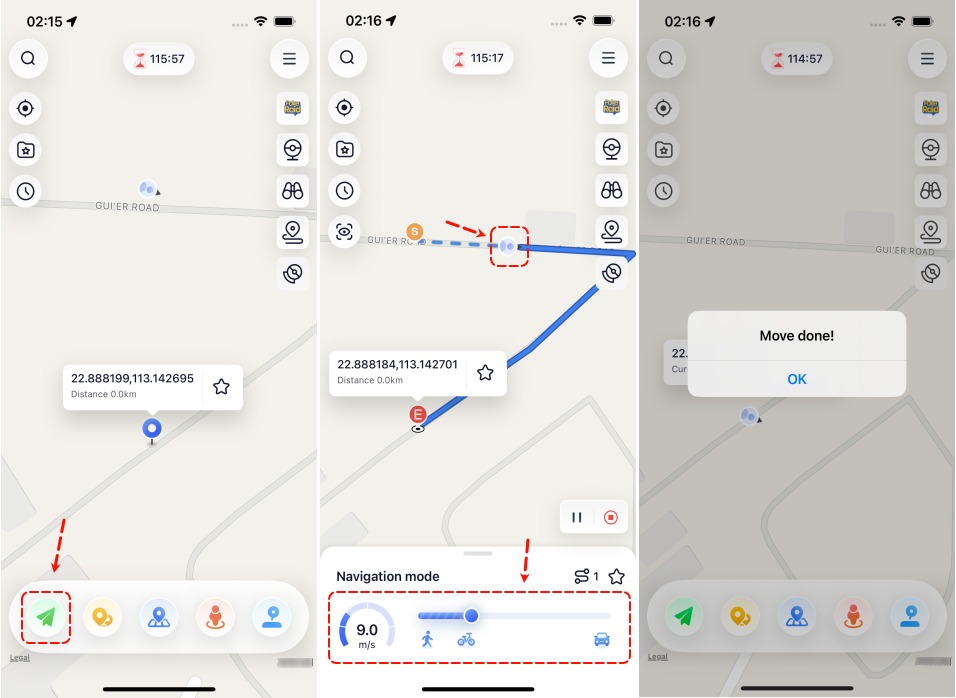 how to use ultfone location changer ios app to start single - spot movement