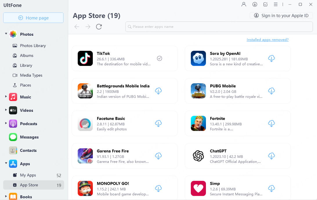sora download on ios data manager