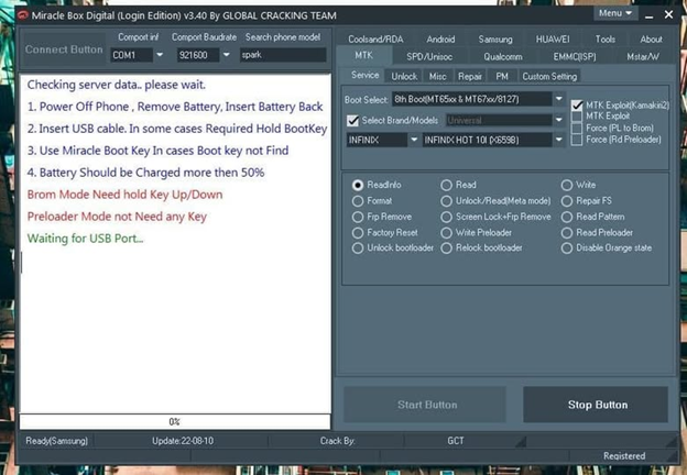 connect to android device