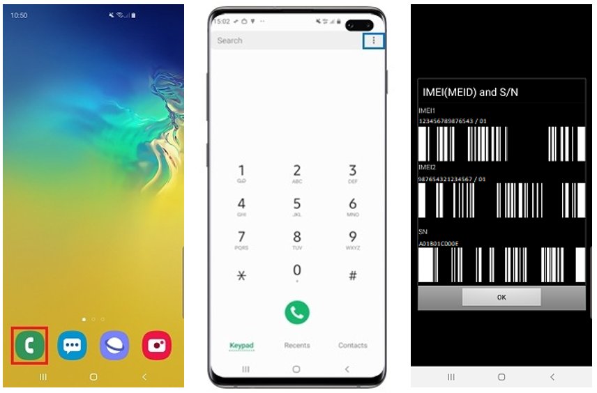 dial to check imei