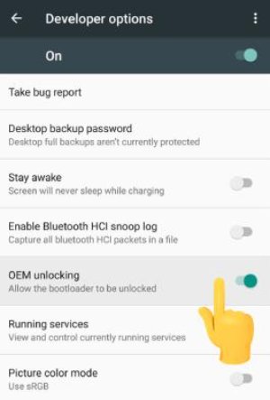 enable oem unlocking