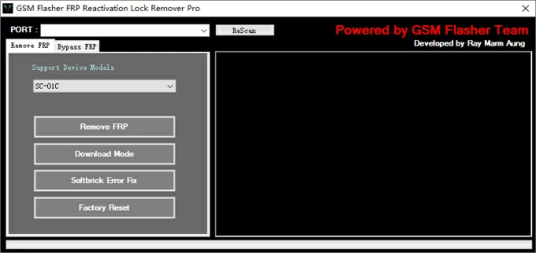 GSM Flasher ADB Bypass FRP Tool