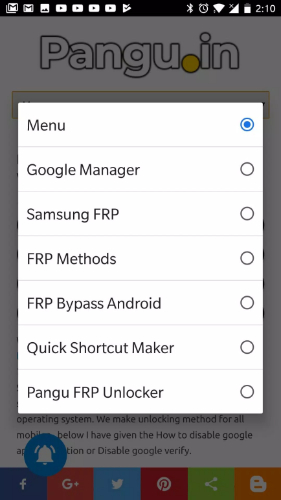 Pangu FRP Bypass APK