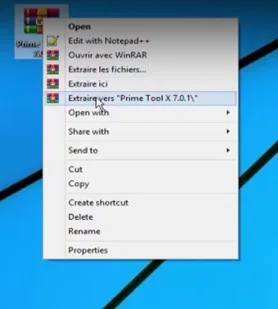 Unzip the downloaded tool