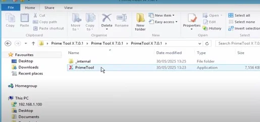 Unzip the downloaded file