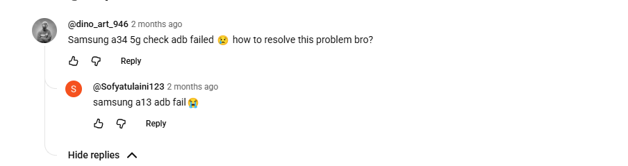 Missing FRP status indicators