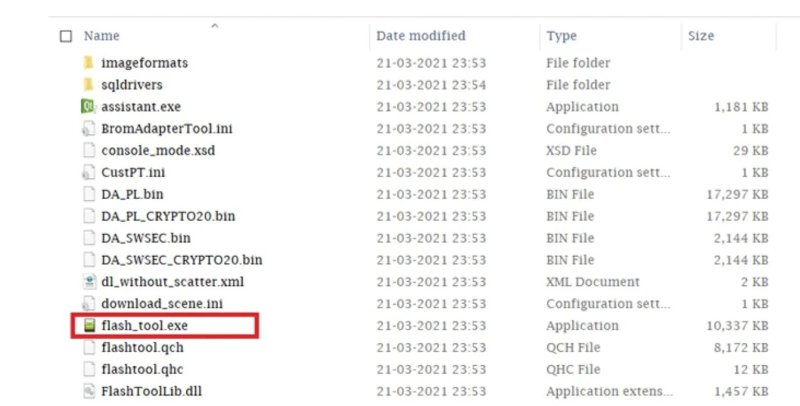 Use SP Flash Tool