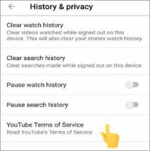 youtube terms of service
