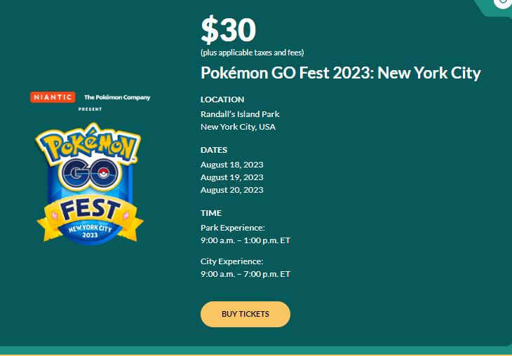 Pokemon Go August 2024 Events Date Ticket Rewards