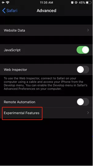 experimental-features