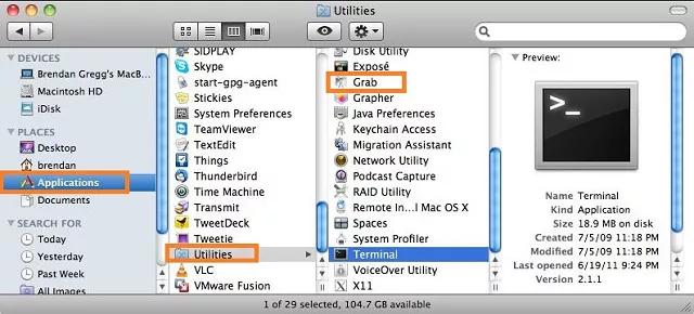 take screenshot on mac