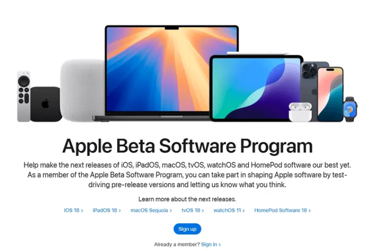software beta apple