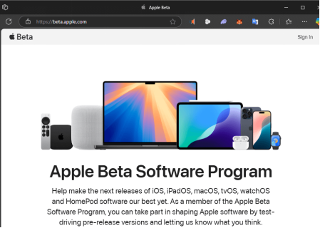 beta.apple.com