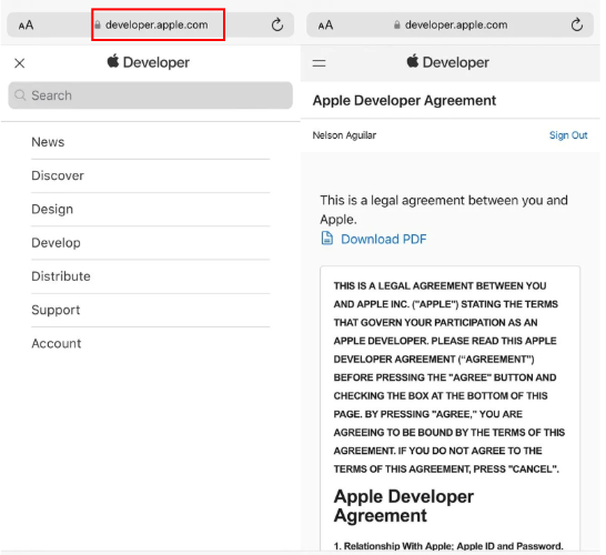 Apple Developer Center