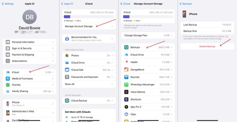 Manage Account Storage