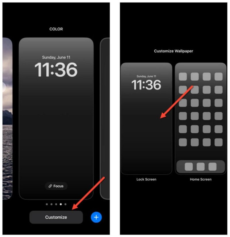 Recustomize Lock Screen Clock and Wallpaper