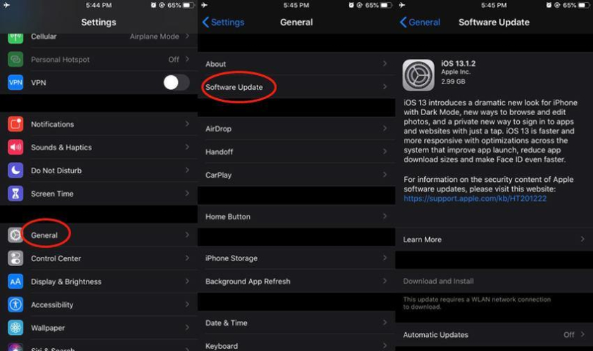 Remove and Re-download the Update