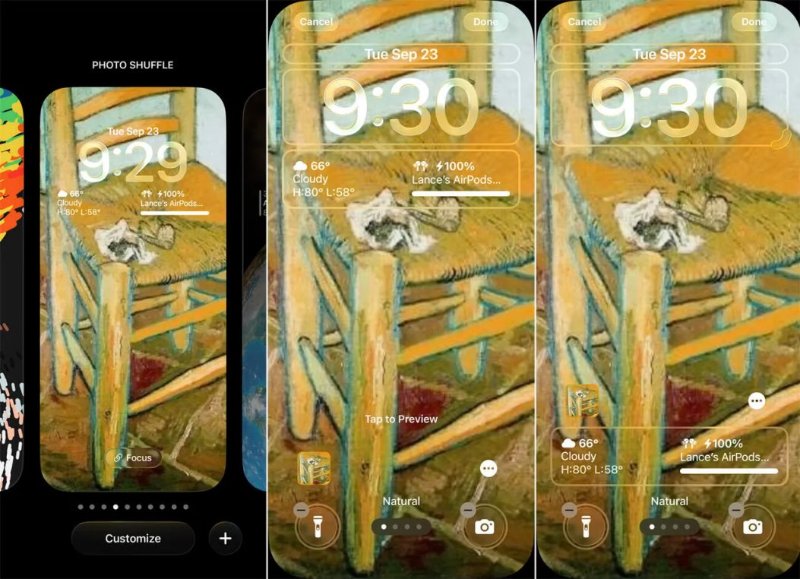 Remove widgets near the clock