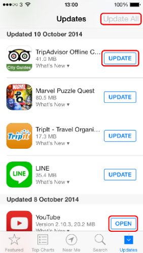 Update Your Apps