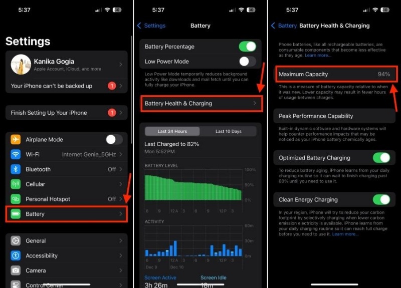 Battery below eighty percent causes drain
