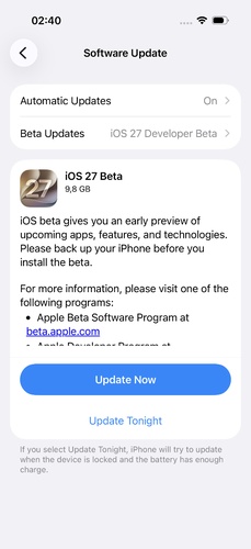 Click Update Now to download updates
