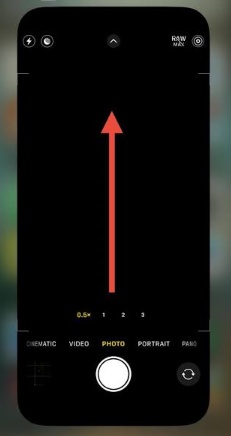 Close camera app via app switcher
