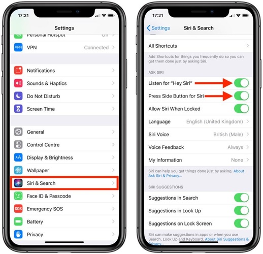 關閉 Siri 側邊按鈕與 Spotlight 搜尋