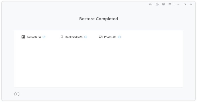 Files restored after process completes