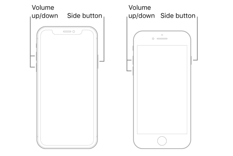 Hold Side button to power off