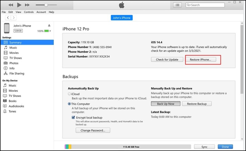 iPhone DFU mode black screen