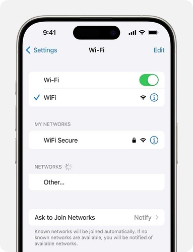 iPhone stuck due to unstable connection