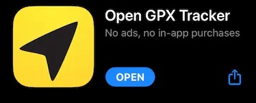 Open GPX Tracker to add locations