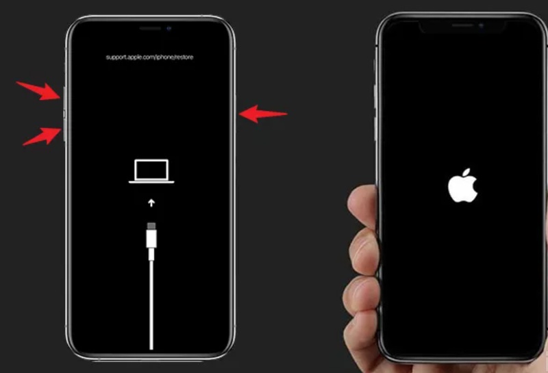 Release on Apple logo appears