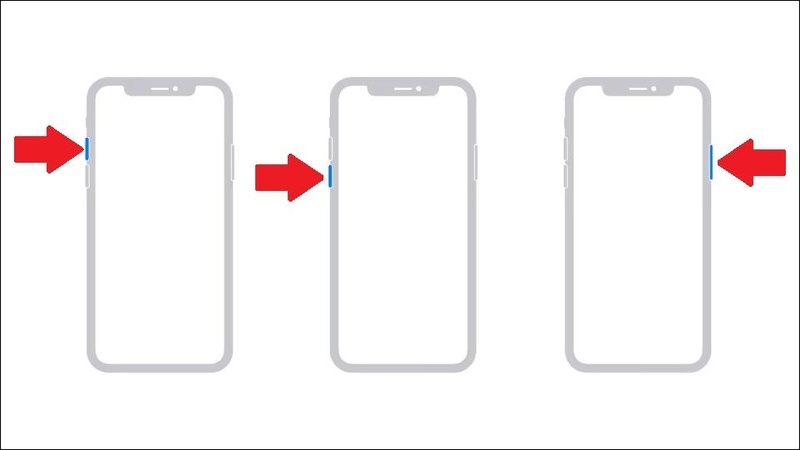 Release Side while holding Volume Down