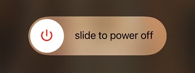Slide to turn off iPhone iPad