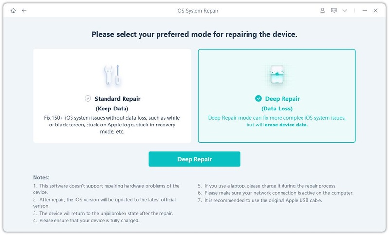 Standard Repair safer for update errors