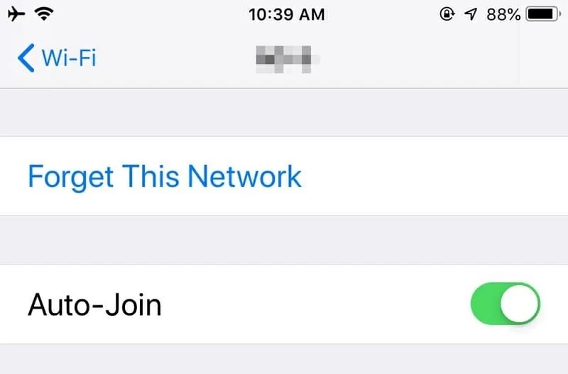 Steps to forget a network