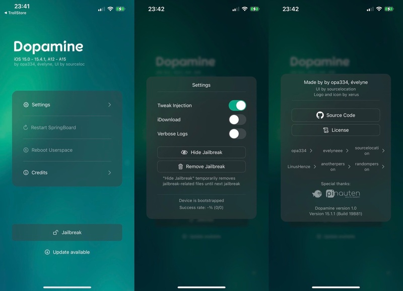 Supported iOS versions vary by chip