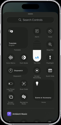 Swipe down and tap battery icon