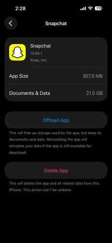 Tap app then select Delete