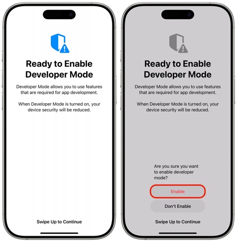 Nach dem iPhone-Neustart auf Aktivieren tippen