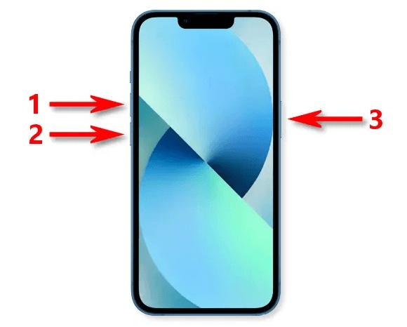 Volume and side buttons restart phone
