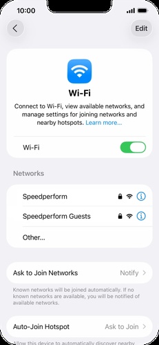 Wait for WiFi network to reappear