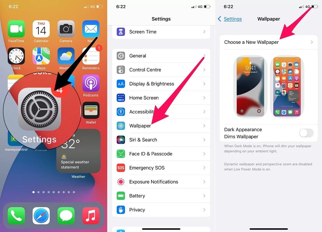 how to set wallpaper on iphone