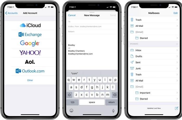 Übertragung vom iPhone auf den PC  per E-Mail