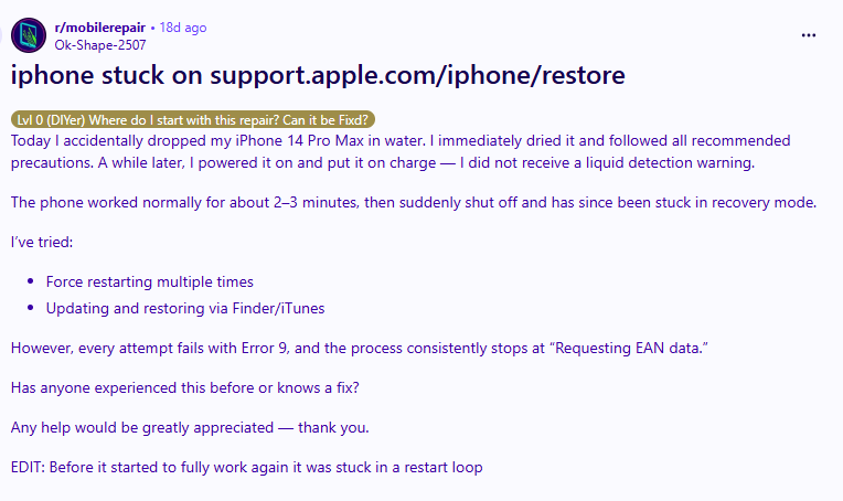 support.apple.con/iphone/restore from reddit