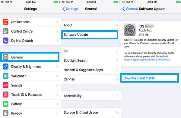 在 iPhone 設定中找到 iOS 26 軟體更新並準備下載安裝的畫面。