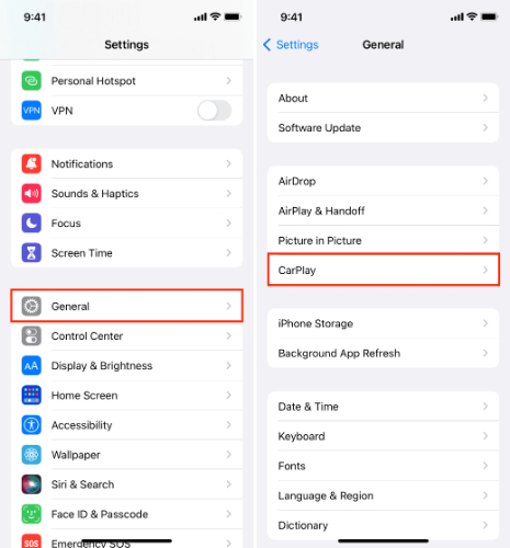 Confirm that CarPlay is allowed